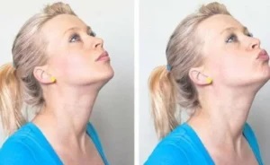 How to get rid of a double chin- exercises