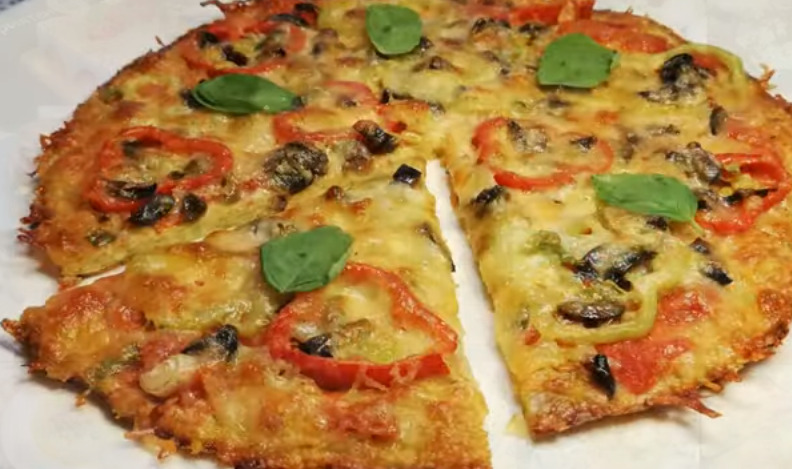Grated Zucchini Pizza 